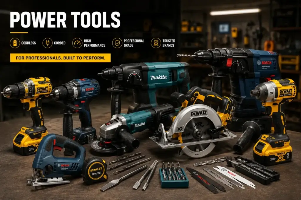 Best Power Tools Makita Bosch Dewalt & Hi Koki