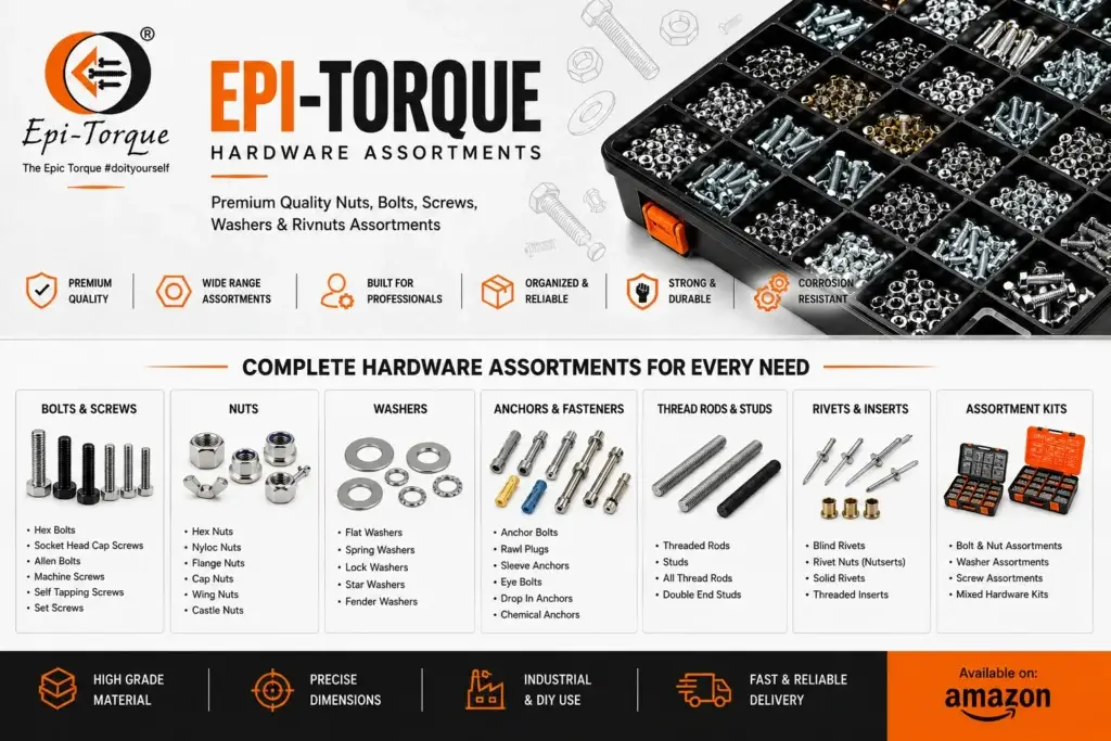 Epitorque Nut Bolts & Hardware Storage All Types