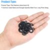 1015-Pcs-Hi-Tensile-Black-Washer-M3-M12-Assortment-Pack-4.jpg 1015 Pcs Black Coated Plain Flat Washer 7 Sizes M3-M12 Assortment Pack