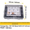 1015-Pcs-Hi-Tensile-Black-Washer-M3-M12-Assortment-Pack-7.jpg 1015 Pcs Black Coated Plain Flat Washer 7 Sizes M3-M12 Assortment Pack
