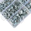 180 Pcs M4 5 6 8 10 Zinc Plated Steel T Nuts Four Claw Nuts Assortment Kit for Wood Rock Climbing Holds Cabinetry Furniture