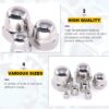 202 Pcs Stainless Steel Serrated Metric Acorn Cap Nuts Hex Dome Cap Assortment Kit, 7 Sizes - M3 M4 M5 M6 M8 M10 M12