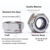 211 Pcs Stainless Steel Metric Nylon Insert Lock Nut 7 Sizes M3 - M12 Assortment Pack