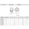 211 Pcs Stainless Steel Metric Nylon Insert Lock Nut 7 Sizes M3 - M12 Assortment Pack