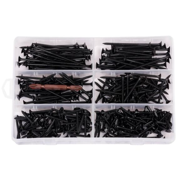 221 Pcs Drywall Gypsum Screws 25-75MM Assortment Pack