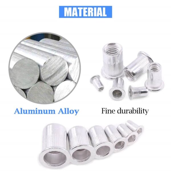 288-PCS-Metric-Rivet-Nut-Kit-Aluminium-Flat-Head-Knurled-Body-Threaded-Insert-7-Sizes-M3-M4-M5-M6-M8-M10-M12-Assortment-Pack-3.jpg 288 PCS Metric Rivet Nut Kit Zinc Plated Flat Head Knurled Body Threaded Insert 7 Sizes M3 M4 M5 M6 M8 M10 M12 Assortment Pack