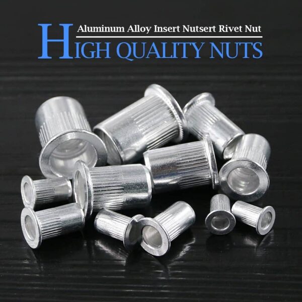288-PCS-Metric-Rivet-Nut-Kit-Aluminium-Flat-Head-Knurled-Body-Threaded-Insert-7-Sizes-M3-M4-M5-M6-M8-M10-M12-Assortment-Pack-8.jpg 288 PCS Metric Rivet Nut Kit Zinc Plated Flat Head Knurled Body Threaded Insert 7 Sizes M3 M4 M5 M6 M8 M10 M12 Assortment Pack