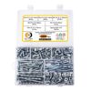 300-Pcs-SAE-Zinc-Plated-Roofing-Bolts-With-Square-Nuts-Assortment-Pack-2.jpg 300 Pcs Bright Zinc Plated Slotted Minus Head Full Thread Roofing / Fencing Bolts With Matching Square Nuts Assortment Pack