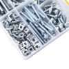 300-Pcs-SAE-Zinc-Plated-Roofing-Bolts-With-Square-Nuts-Assortment-Pack-3.jpg 300 Pcs Bright Zinc Plated Slotted Minus Head Full Thread Roofing / Fencing Bolts With Matching Square Nuts Assortment Pack