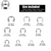 315-Pcs [10-Size] E-Clip 2mm-10mm Circlip External Retaining Ring Assortment Set - 304 Stainless Steel