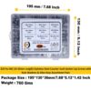 320 Pcs Stainless Steel M6 Dia Socket CSK Flat Head Bolts With Matching Accessories Assortment Pack