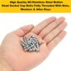 329-Pcs-M6-Dia-Stainless-Steel-Button-Head-Bolt-Assortment-Pack-5.jpg 329 Pcs Stainless Steel M6 Dia Socket Button Head Bolts With Matching Accessories Assortment Pack