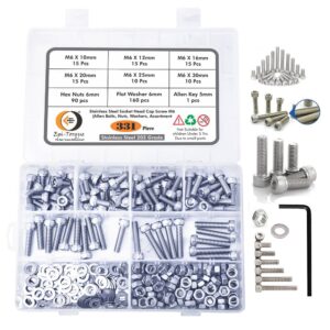 331-Pcs-M6-Dia-Stainless-Steel-Socket-Head-Allen-Bolts-Assortment-Pack-1.jpg 331 Pcs Stainless Steel M6 Dia Socket Head Allen Bolts With Matching Accessories Assortment Pack