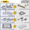 331-Pcs-M6-Dia-Stainless-Steel-Socket-Head-Allen-Bolts-Assortment-Pack-6.jpg 331 Pcs Stainless Steel M6 Dia Socket Head Allen Bolts With Matching Accessories Assortment Pack