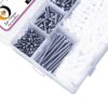 335 Pcs Stainless Steel PAN Phillip Plus Head Screws Different sizes With Matching Rawl Plugs Assortment Pack