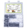 355 Pcs CSK Phillip Plus Head Zinc Plated Screws Different sizes With Matching Rawl Plugs Assortment Pack