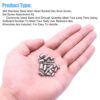395 Pcs Stainless Steel Socket Set/Grub Screw 15 Sizes Assortment Pack