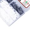 400-Pcs-Zinc-Plated-Slotted-Head-Wwooden-Screws-Assortment-Pack-Half-Threaded-3.jpg 400 Pcs Counter Sunk Slotted Minus Head Half Threaded Zinc Plated Wood Screws Different sizes With Matching Rawl Plugs Assortment Pack