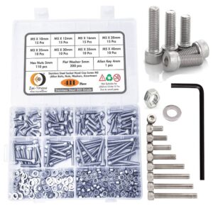 411-Pcs-M5-Dia-Stainless-Steel-Socket-Head-Allen-Bolts-Assortment-Pack-1.jpg 411 Pcs Stainless Steel M5 Dia Socket Head Allen Bolts With Matching Accessories Assortment Pack