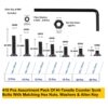 418-Pcs-M6-Dia-10.9-Grade-Hi-Tensile-Counter-Sunk-Bolts-Assortment-Pack-3.jpg 418 Pcs Hi Tensile M6 Dia Socket CSK Flat Head Bolts With Matching Accessories Assortment Pack