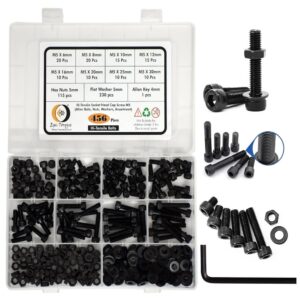456-Pcs-M5-Dia-12.9-Grade-Hi-Tensile-Socket-Head-Allen-Bolts-Assortment-Pack-1.jpg 456 Pcs M5 Dia 12.9 Grade Hi Tensile Socket Head Allen Bolts With Matching Accessories Assortment Pack
