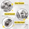 485 Pcs Stainless Steel Socket Set/Grub Screw 24 Sizes Assortment Pack