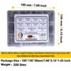 490 Pcs Stainless Steel M4 Dia Socket Button Head Bolts With Matching Accessories Assortment Pack