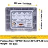495 Pcs Stainless Steel M4 Dia Socket CSK Flat Head Bolts With Matching Accessories Assortment Pack