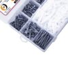 515 Pcs Stainless Steel CSK Slotted Head Screws Different sizes With Matching Rawl Plugs Assortment Pack