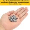 530 Pcs Stainless Steel M3 Dia Socket Button Head Bolts With Matching Accessories Assortment Pack