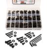 546 Pcs M3 M4 M5 M6 Dia 10.9 Grade Hi Tensile Button Head Bolts Assortment Pack