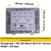 570-Pcs-M4-Dia-Stainless-Steel-Hex-Head-Bolts-Nuts-Washers-Assortment-Pack-7.jpg 570 Pcs Stainless Steel M4 Dia Hex Head Bolts With Matching Accessories Assortment Pack
