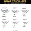 6-Sizes-Butterfly-Wing-Nuts-Assortment-Kit-M3-M4-M5-M6-M8-M10-Sizes-Zinc-Plated-Wing-Nuts-Fasteners-3.jpg 250 Pcs 7 Sizes Butterfly Wing Nuts Assortment Kit, M3 M4 M5 M6 M8 M10 Sizes Zinc Plated Wing Nuts Fasteners