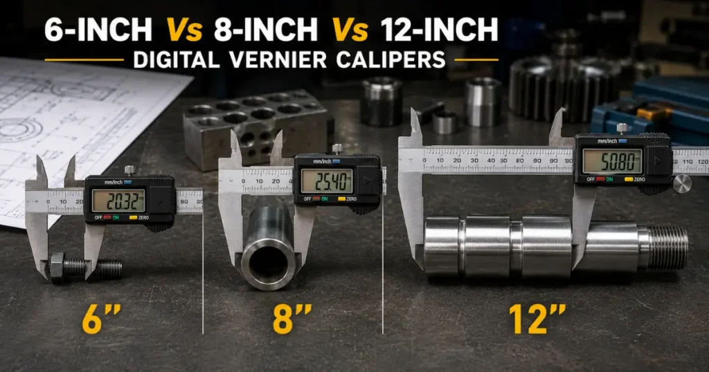 electing the right size is just as important as choosing the right brand vernier caliper