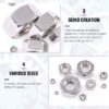 61-d1aiOF9L._SL1100_.jpg 740 Pcs Stainless Steel Hexagonal Nuts 7 Sizes M3-M12 Assortment Pack