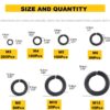 6115XHCqTwL._SL1084_.jpg 710 Pcs Hi-Tensile Spring Lock Split Lock Washer 7 Sizes M3-M12 Assortment Pack