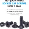 821 Pcs Hi Tensile M3 M4 M5 Dia Socket CSK Flat Head Bolts With Matching Accessories Assortment Pack