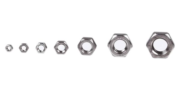 61GVgDhHoTL._SL1500_.jpg 740 Pcs Stainless Steel Hexagonal Nuts 7 Sizes M3-M12 Assortment Pack