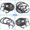75 Pcs Hi Tensile Internal Circlip 12 Sizes 18-38mm Assortment Pack