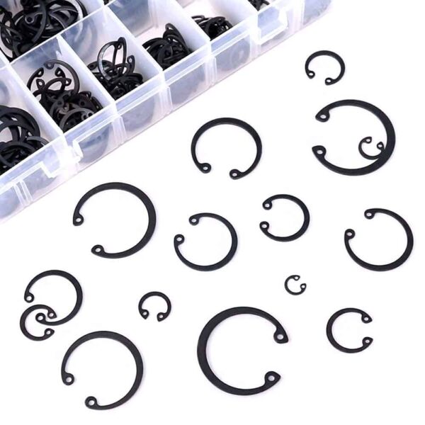 75 Pcs Hi Tensile Internal Circlip 12 Sizes 18-38mm Assortment Pack