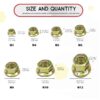 61gdVQYBrZL._SL1116_.jpg 665 Pcs Mild Steel Yellow Plated Flange Nuts 7 Sizes M3-M12 Assortment Pack