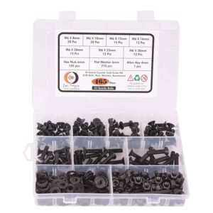 713xT0Hza3L._SL1500_.jpg 465 Pcs Hi Tensile M5 Dia Socket CSK Flat Head Bolts With Matching Accessories Assortment Pack