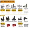 405 Pcs Stainless Steel M5 Dia Socket CSK Flat Head Bolts With Matching Accessories Assortment Pack