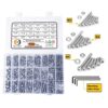 793 Pcs Stainless Steel M3 M4 M5 Dia Socket Head Allen Bolts With Matching Accessories Assortment Pack