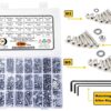 81CetV5C4L._SL1500_.jpg 790 Pcs Stainless Steel M3 M4 M5 Dia Socket CSK Flat Head Bolts With Matching Accessories Assortment Pack