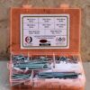 365 Pcs PAN Slotted Head Zinc Plated Screws Different sizes With Matching Rawl Plugs Assortment Pack