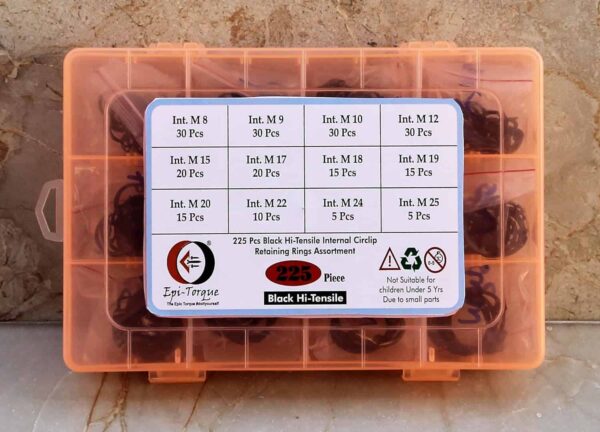 81G7PYXTnHL._SL1500_.jpg 225 Pcs Hi Tensile Internal Circlip 12 Sizes 8-25mm Assortment Pack