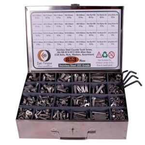 81gbXhI3kL._SL1500_.jpg 853 Pcs Stainless Steel M6 M8 M10 M12 Dia Socket CSK Flat Head Bolts With Matching Accessories Assortment Pack
