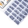 820-Pcs-M3-M4-M5-Dia-Stainless-Steel-Hex-Head-Bolts-Nuts-Washers-Assortment-Pack-3.jpg 820 Pcs Stainless Steel M3 M4 M5 Dia Hex Head Bolts With Matching Accessories Assortment Pack