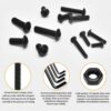 825 Pcs M3 M4 M5 Dia 10.9 Grade Hi Tensile Button Head Bolts Assortment Pack